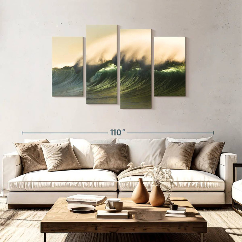 Gillard Wispy Ocean Wave, H 48 po x l 75 po