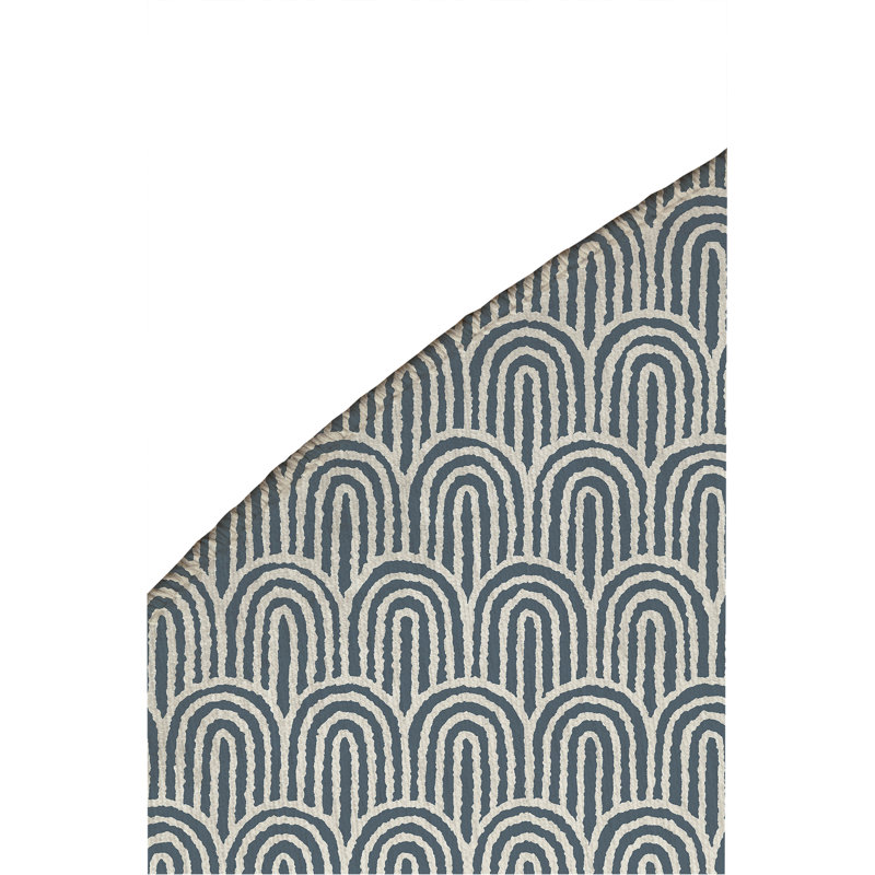 Rolling Hills Non-Slip Outdoor Rug, Round 5'
