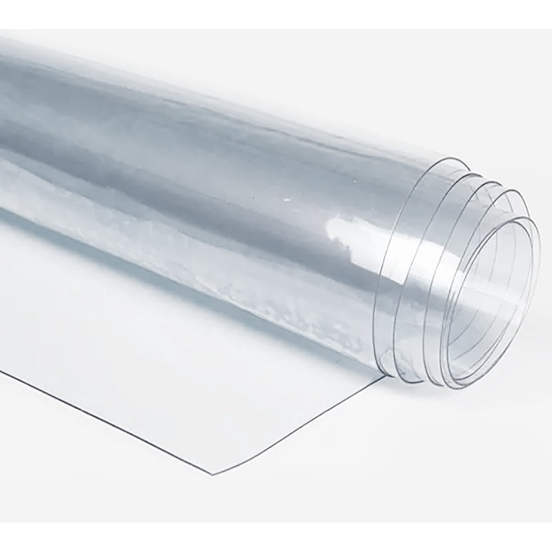 Clear Plastic Vinyl Pvc Fabric Table Cover Protector Tablecloth For Dining Room Table, 84" x 54"