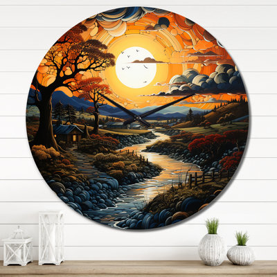Horloge murale Charletha - Paysages