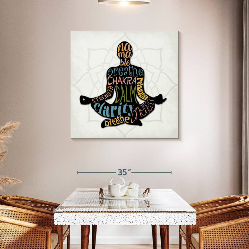 Kerrick Namaste Typography, 39" H x 39" W