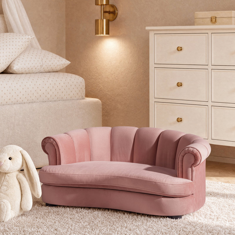 Lit pour chien 35,5 po Halle, Rose Pink Velvet