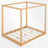 Wood Canopy Platform Bed-114229256-114229257