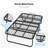 Folding Bed with 4" Foam Mattress & Lockable Wheels