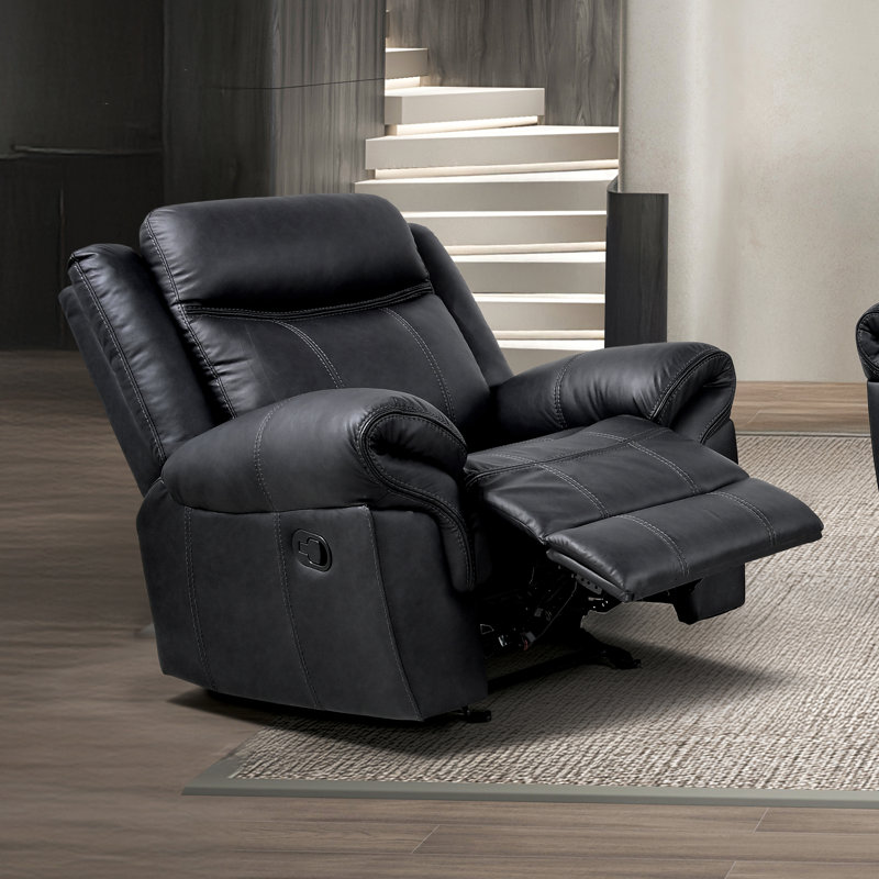 Fauteuil inclinable manuel oscillant Caenas, Noir