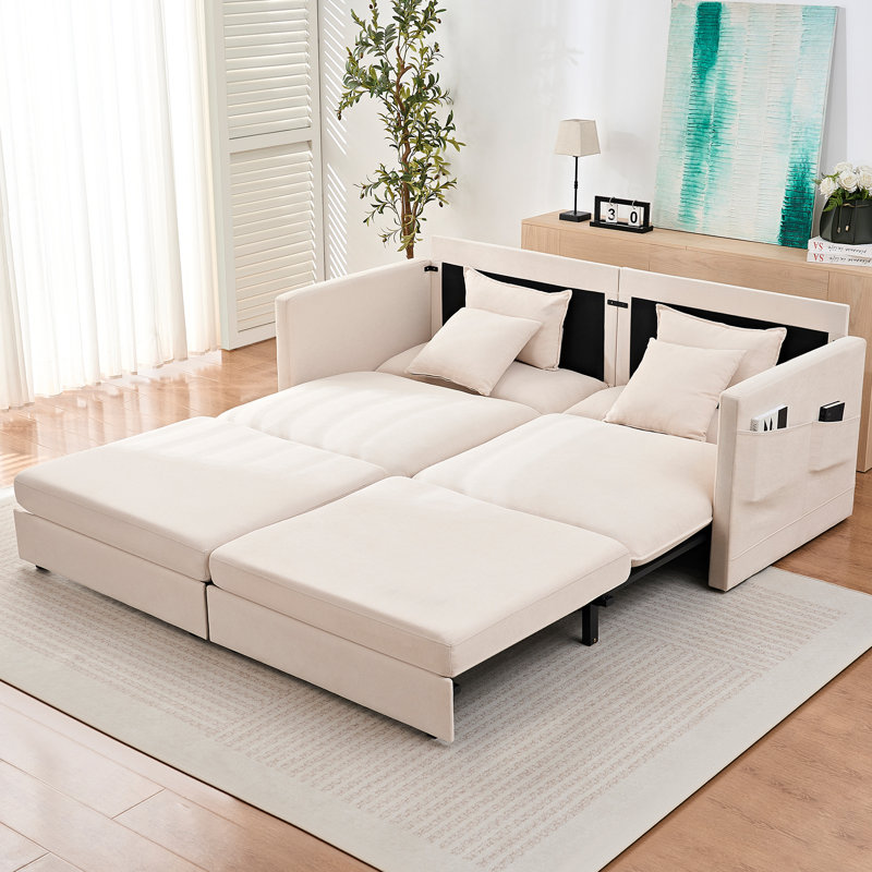 Canapé-lit 77 po, Beige