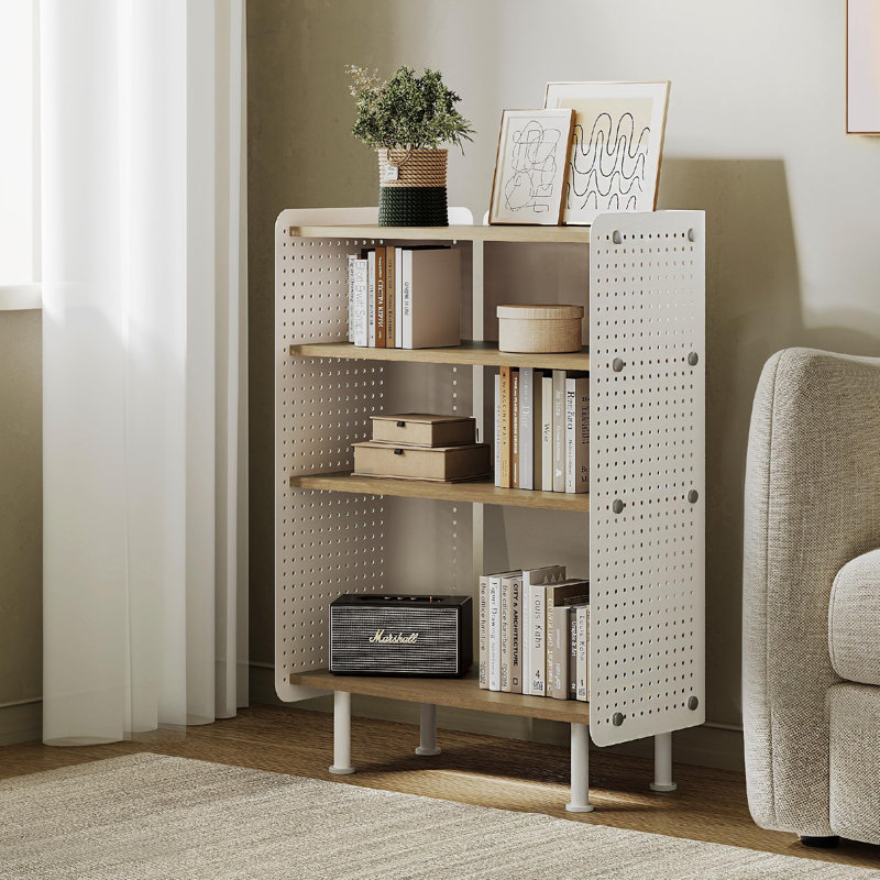 85.3cm H x 61.6cm W Metal Bookcase