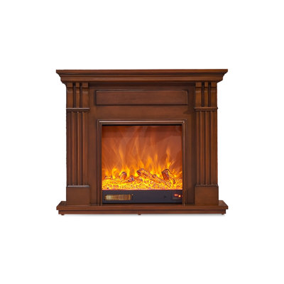 Solid Wood Electric Fireplace