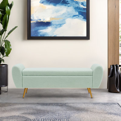 Elianna 57" Storage Bench End of Bed Ottoman for King Size Bed