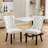 Kingson Modern Glam Tufted Two-Tone Dining Chair with Nailhead Trim & Back Pull Ring-9081305-24591743