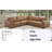 Upholstered Leather 5-piece L-sectional-273176680
