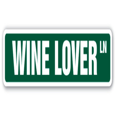 Amateur de vin et enseigne Street-rouge/blanc/Pinot Chardonnay
