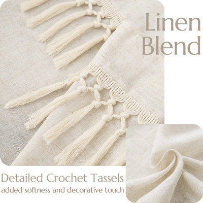Paire de rideaux semi-transparents Chenae