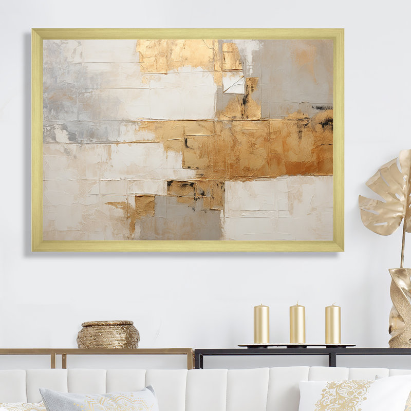 Simplicity Western - salon d'art mural occidental, Cadre doré simple, H 34 po x l 44 po x P 1,5 po