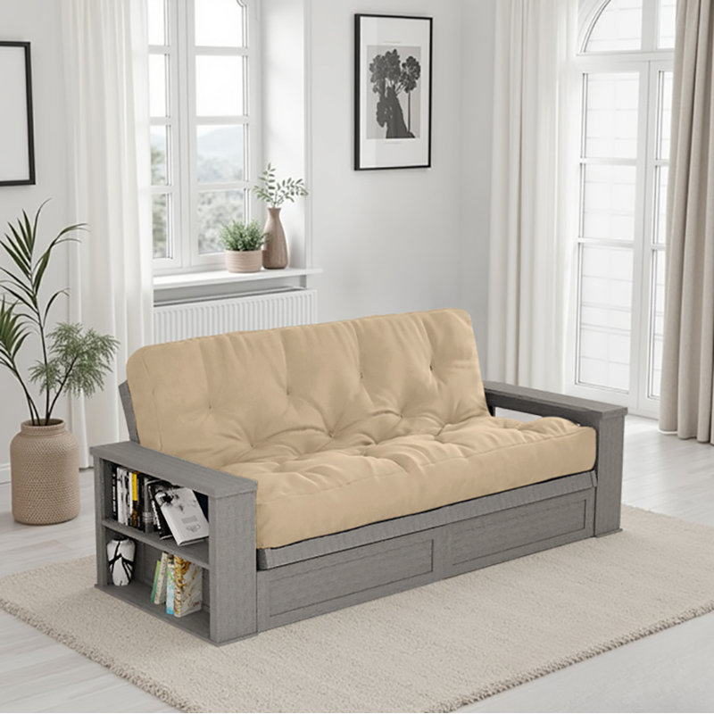 Matelas de futon en mousse viscoélastique imprégnée de gel Mcgrane Barkingside - Fabriqué aux États-Unis, certifié CertiPUR-US, cadre non inclus