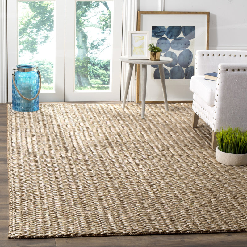 Tapis en laine touffeté à la main Haileyann, Rectangle de 5 pi x 8 pi