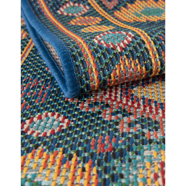 Bungalow Rose Gralf Oriental Indoor/Outdoor Rug | Wayfair