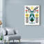 Art sur toile «Folk Lodge Deer II» par Katorina-33426794