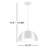 Lyle 1-Light Frosted Glass Dome Pendant-938682259