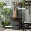 46" Powder Coated Steel Clothes Rack