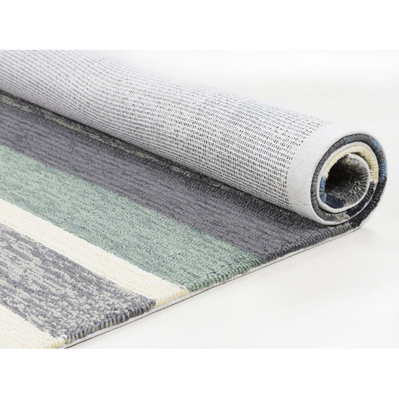 Rosetta Striped Hand Woven Indoor / Outdoor Area Rug, Rectangular 190 x 290cm