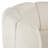 Polyester Arched Swivel Cream Accent Chair