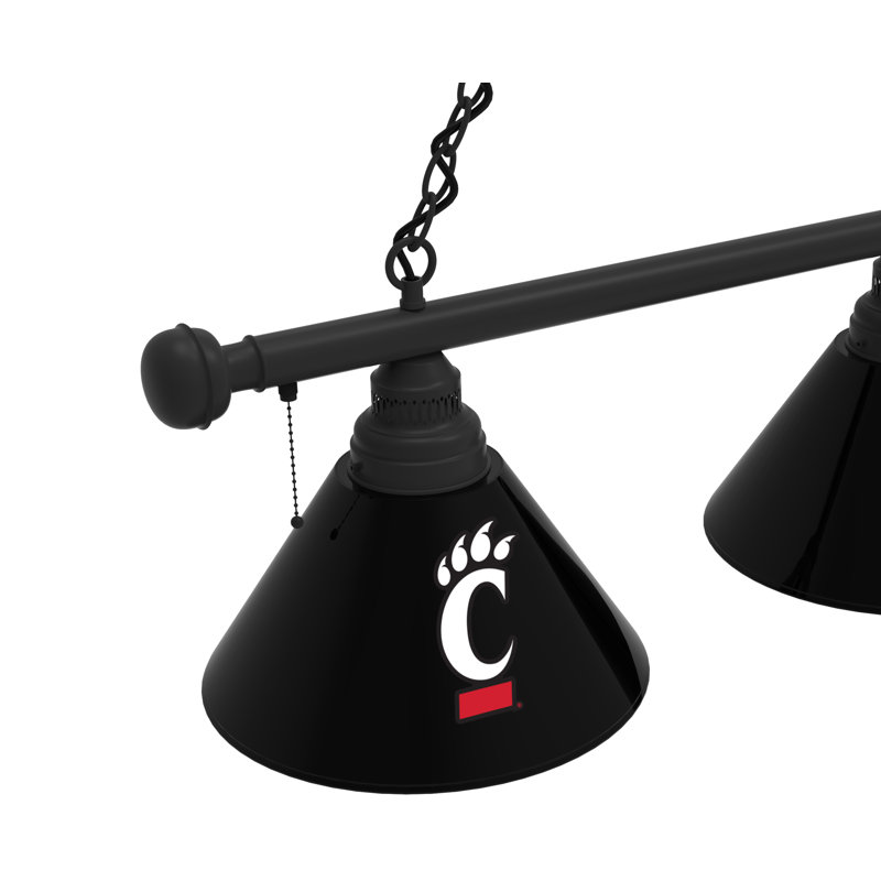 3 - Light Pool Table Lights Pendant, Black, Cincinnati Bearcats