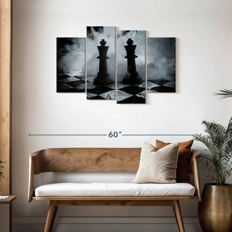 Bataille des Rois de Senne Chess, H 27 po x l 43 po