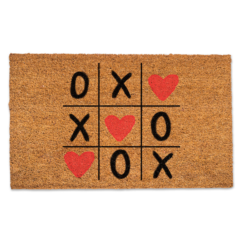 Paillasson rose-rouge Xoxo