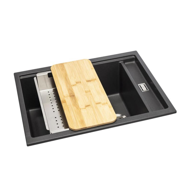 Synchronist Large 1.25 Bowl No Drainer (555X460), Stainless Steel