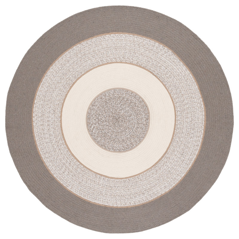 Fancie 750 Area Rug In Dark Grey / Grey, Round 5'