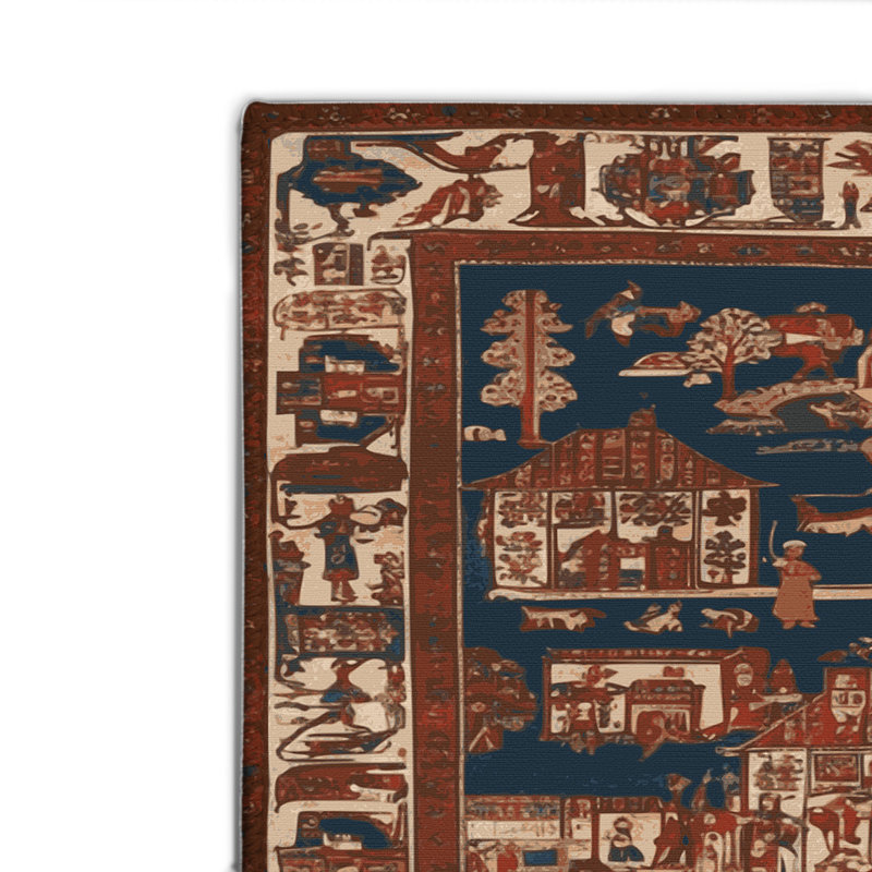 Tapis turc intérieur et extérieur brun, Rectangulaire 2 pi x 3 pi