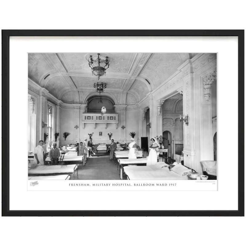 Frensham, Military Hospital, Ballroom Ward 1917 by Francis Frith - Single Picture Frame Print, 45cm H x 60cm W x 2.3cm D