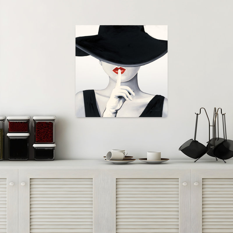 Haute Chapeau, art contemporain argenté, H 18 po x l 18 po