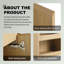 24 Inch Wall-Mounted Vanity with Ceramic Sink, Space-Saving Floating Design for Small Bathrooms-1414991107