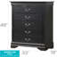Charmant coffre de rangement traditionnel noir-1063537470