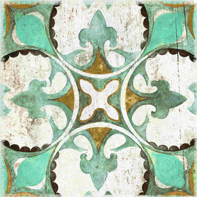Médaillon texturé - peinture sur toile tendue