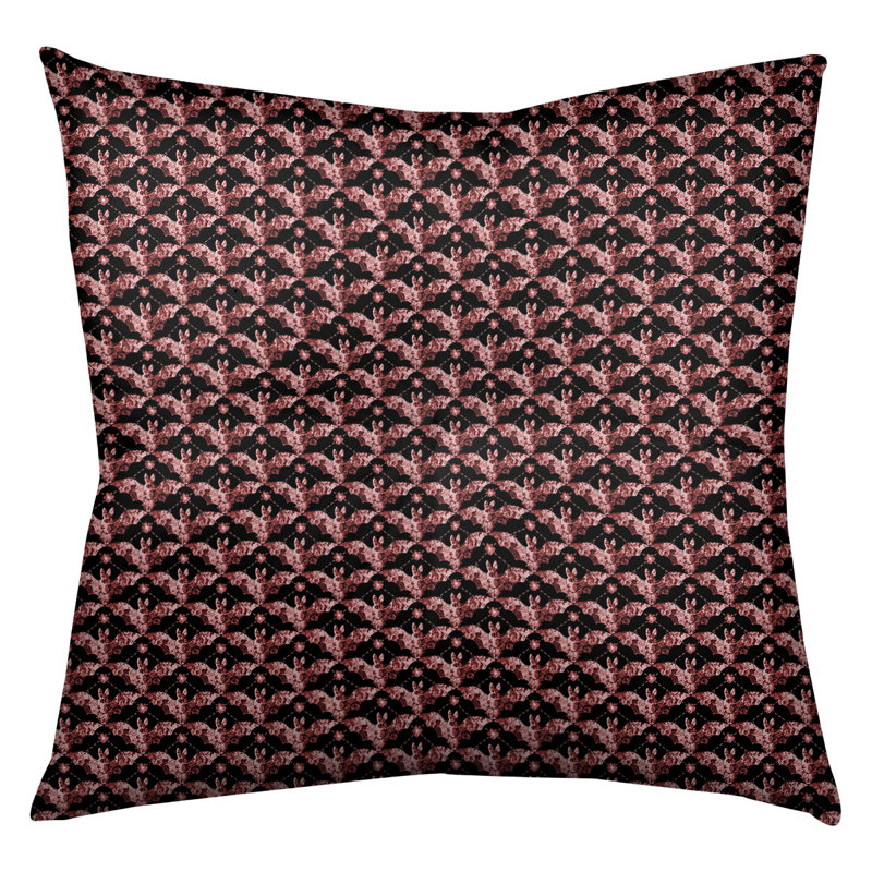 Coussin de sol carré Katelyn Elizabeth, 30 po x 30 po, Rouge