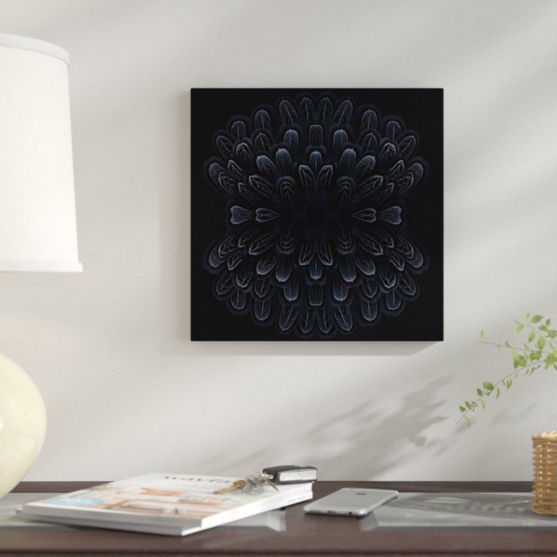 « grey plum explosion », reproduction d’impression sur toile, H 48 po x l 48 po x P 1,5 po, Pas de tapis, Toile tendue