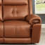 Canapé inclinable en cuir véritable 87,5 po Eriyona Dhruvan