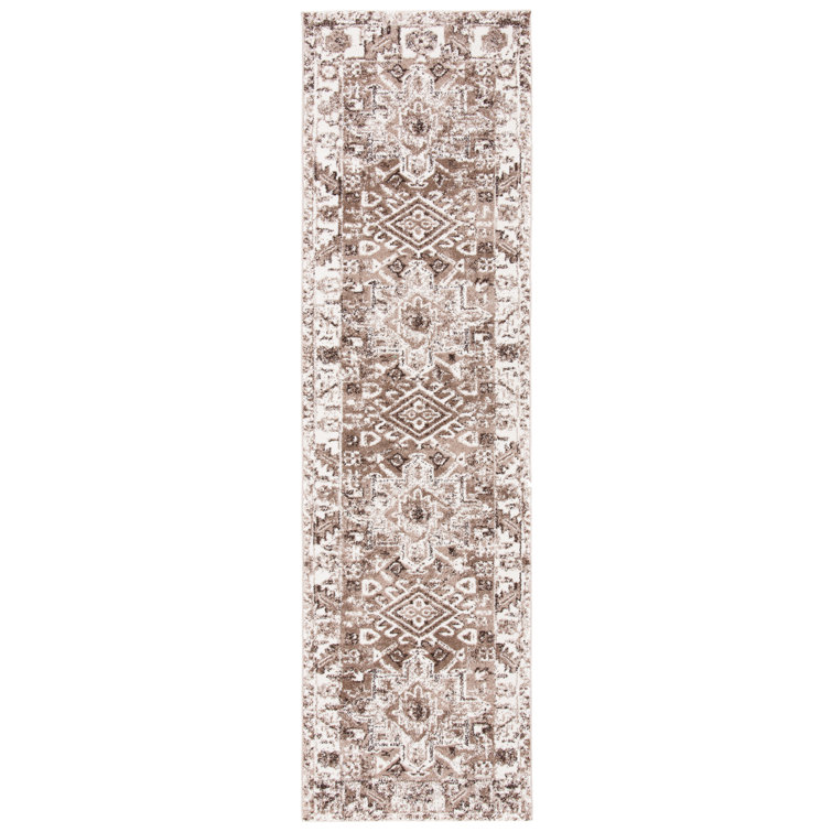Ferrill Oriental Brown/Ivory Area Rug