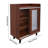 Floor Standing Sideboard Cabinet Kitchen Storage Organizer  Walnut Color-23108963