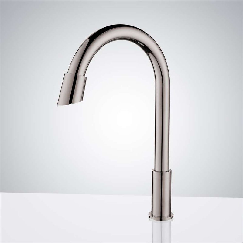 Robinet automatique mains libres Rio Goosereck - Finition nickel brossé
