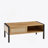 Rattan Coffee Table, Sliding Door For Storage, Metal Legs For Living Room-1778997516-1778997518
