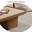 Table basse 51,5 po Mid-Century Modern, Travertin