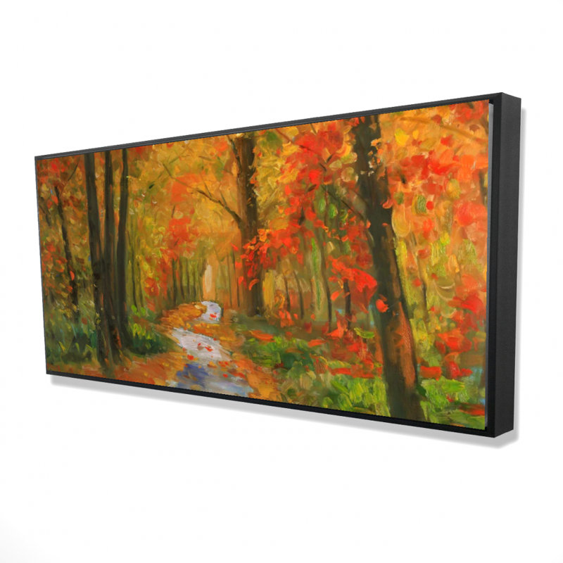 Autumn Trail Print On Canvas, H 48 po x l 24 po