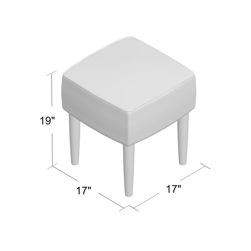 Tabouret de coiffeuse Même, Bleu marine