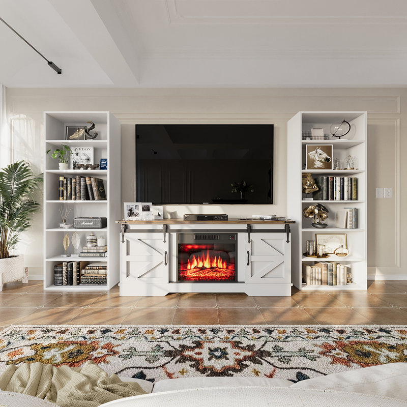 Livingon 21.8"W Standard Bookcase, White, (5 Shelves) 59.5"H x 21.8"W x 9.3"D