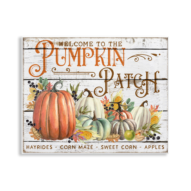 «Welcome Pumpkin Patch», estampe numérique par Creatif Belle