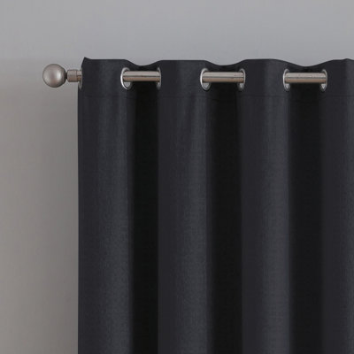 Bethany Basketweave Grommet Curtain Panel